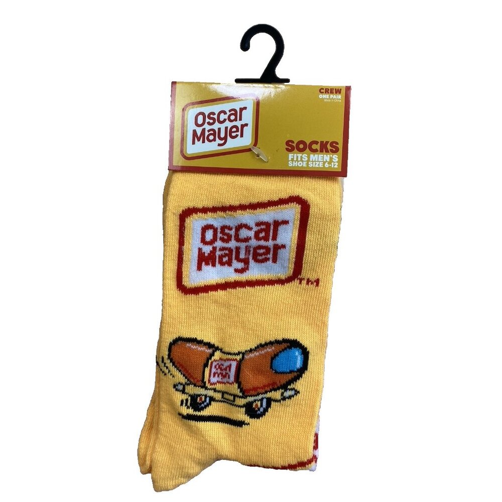 Oscar Mayer Men's Novelty Crew Socks Size 6-12 New with tags NWT